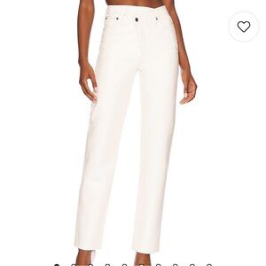 AGOLDE WHITE LEATHER PANTS. NEW WITH TAGS!!!!